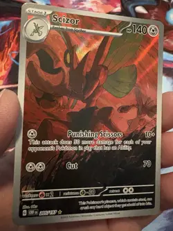 Pokemon Scizor 205/197 Illustration Rare Holo Card Obsidian Flames Mint - Image 1