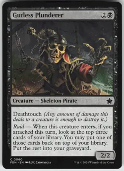 MTG Gutless Plunderer 60 Foundations C Normal NM - Image 1