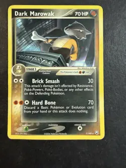 Dark Marowak 7/109 – Team Rocket Returns (Rare) - MP - Vintage 2004 Pokemon TCG - Image 1