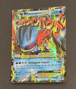 Pokemon Mega Swampert EX XY87 Black Star Promo HOLO HP/DMG READ - Image 3