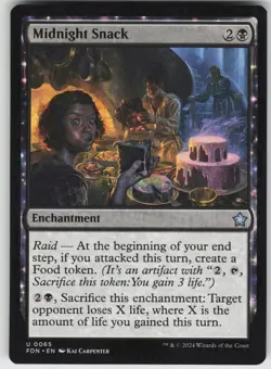 MTG Midnight Snack 65 Foundations U Normal NM - Image 1