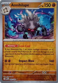 Pokemon TCG - Annihilape - Reverse Holo - Destined Rivals -092/182 - Image 5