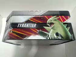 Pokemon TCG: Tyranitar V Strikers Factory Sealed 5-Pack Tin 2021 - Image 4