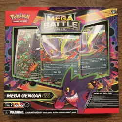 Pokemon TCG Mega Gengar ex Battle Deck Haunter 027 Black Star Promo Evolution - Image 1