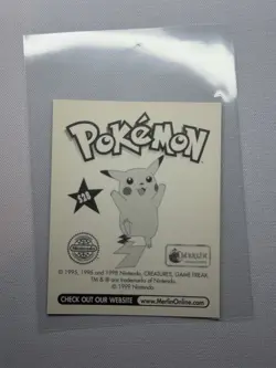 1999 Misty S28 Special Glitter Insert Pokemon Sticker Topps Merlin Nintendo - Image 2