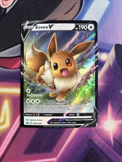 Eevee V SWSH065 Pokemon TCG SWSH: Black Star Promo NM - Image 1