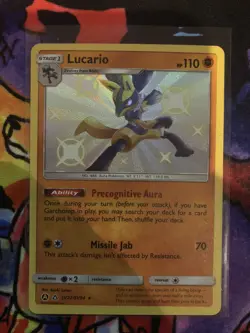 Lucario Hidden Fates SV22/SV94 Holo Shiny Holo Rare Pokemon TCG - Image 3