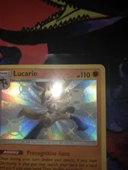 Lucario Hidden Fates SV22/SV94 Holo Shiny Holo Rare Pokemon TCG - Image 5