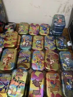 Pokemon Tin Storage Containers Lot Empty - Image 2