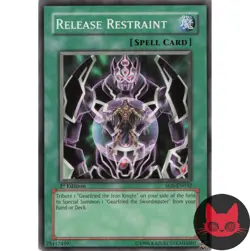 Yugioh Release Restraint SD5-EN032 Common 1st Edition LP - Image 1