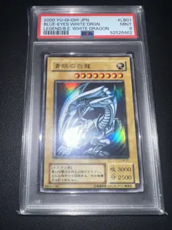 Yu-Gi-Oh! Japanese 02 2000 LB-01 Blue Eyes White Dragon PSA 9 - Image 1