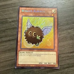 Yu-Gi-Oh Winged Kuriboh Chibi Art MZMU-EN064 1st Edition Secret Rare NM - Image 1