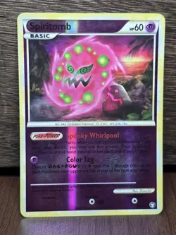 Spiritomb 10/102 Pokemon - Reverse Holo HGSS Triumphant 2010 LP - Image 1