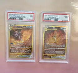 GRADED Pokemon Crown Zenith Secret Rare VSTAR Lot (2) Arceus, Palkia PSA 9 - Image 1