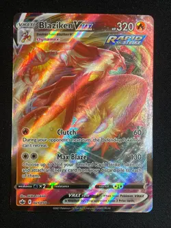 Pokemon Blaziken VMAX Ultra Rare SWSH06: Chilling Reign 021/198 NM - Image 1