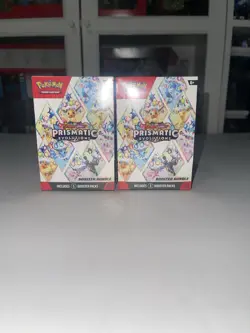 Pokemon TCG Scarlet & Violet Prismatic Evolutions Booster Bundle 2 Sealed - Image 1