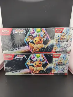 Pokemon Prismatic Evolutions Surprise Box Booster Bundle Lot of 2 Sealed - Image 3