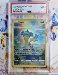 PSA 9 - LAPRAS GG05/GG70 GALARIAN GALLERY HOLO CROWN ZENITH POKEMON TCG - Image 3