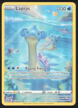 Lapras GG05/GG70 Crown Zenith Galarian Gallery Holo Pokemon NM - Image 1