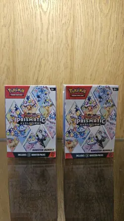 Pokemon TCG Scarlet & Violet Prismatic Evolutions Booster Bundle Sealed, X2 - Image 1
