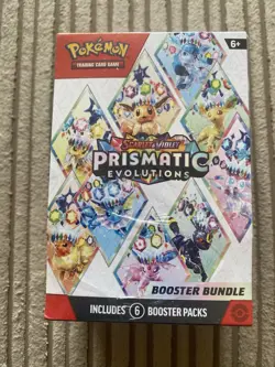Pokemon TCG Prismatic Evolutions Booster Bundle 6 Packs - Big Tear - Image 2
