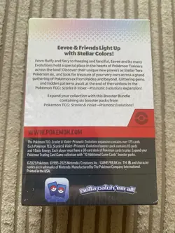 Pokemon TCG Prismatic Evolutions Booster Bundle 6 Packs - Big Tear - Image 5
