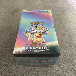 Pokemon TCG: Prismatic Evolutions Booster Bundle Display Case | New & Sealed - Image 1
