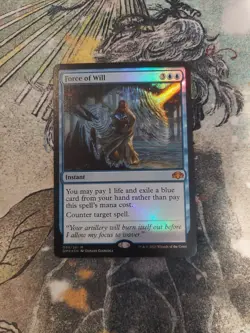 Force of Will FOIL - 050 - Dominaria Remastered DMR Magic the Gathering MTG - Image 1