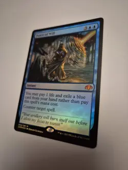 FOIL Force Of Will Dominaria Remastered MTG Magic the Gathering Cards See Photos - Image 2