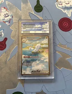 Pokemon TCG Altaria EX Paradox Rift Holo Card 253/182 ACE 10 - Image 1