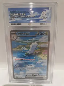 Pokemon TCG Altaria EX Paradox Rift Holo Card 253/182 Ace 9 Graded Card - Image 1