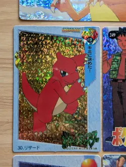 Pokemon Vending Sticker Cards Holo Prism Vintage Lot Of 8 Charizard Misty + More - Image 5