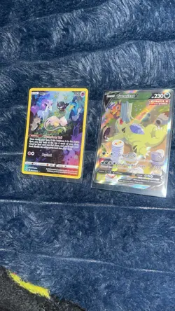 Pokemon TCG Sword & Shield Holo Mew & Tyranitar 2-Card Lot English - Image 1