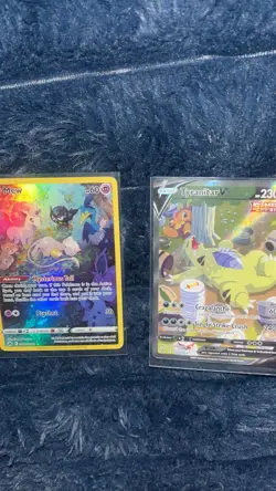 Pokemon TCG Sword & Shield Holo Mew & Tyranitar 2-Card Lot English - Image 3