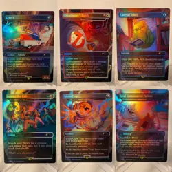 MTG Secret Lair x Ghostbusters : Real Ghostbusters - Rainbow Foil MINT 6 Cards - Image 1