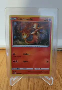 Pokemon Sword & Shield Charmander Foil Holo Black Star Promo Card SWSH092 - Image 1