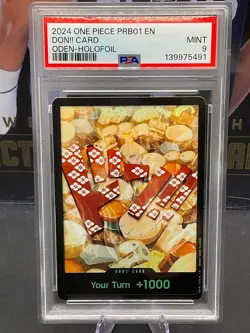 2024 One Piece PRB-01 English DON!! Card Oden - HoloFoil PSA 9 MINT - Image 1