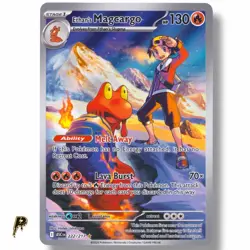Ethan's Magcargo 222/217 Ascended Heroes Illustration Rare Holo Pokemon Card NM - Image 1