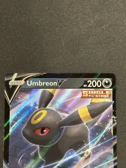 Umbreon V - SWSH203 - Pokemon Sword & Shield Promo Ultra Rare Holo Card NM - Image 2