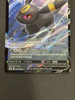 Umbreon V - SWSH203 - Pokemon Sword & Shield Promo Ultra Rare Holo Card NM - Image 3