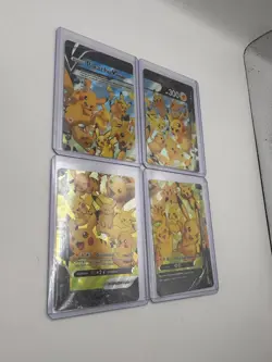 Pokemon TCG Pikachu V-UNION Holo English Card Lot Lightning 4 Cards - Image 3