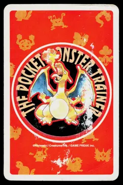Alakazam 8 of Spades Pokemon Red Playing Card Damaged - Image 2