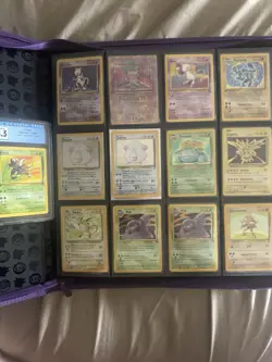 Vintage Pokemon TCG Binder Over 100 Cards In NM/LP Condition Multiple Holos - Image 1