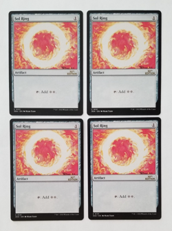 Lot of 4 Sol Ring Magic The Gathering 30th Anniversary Edition #131 c NrM-MT MTG - Image 1