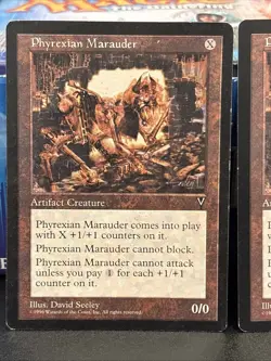 2x Phyrexian Marauder Visions Mtg MP - Image 2