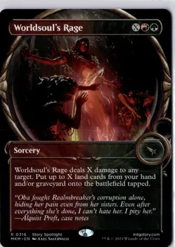 Worldsoul's Rage (Showcase) Murders at Karlov Manor Regular NM R 0316 - Image 1