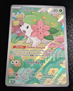 POKEMON SV 10: DESTINED RIVALS "ILLUSTRATION RARE" SHAYMIN #185/182 NRMT-MT!!! - Image 1