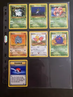 Jungle Set Pokemon Cards Collection Bundle Vintage WOTC 1999 No Duplicates - Image 5