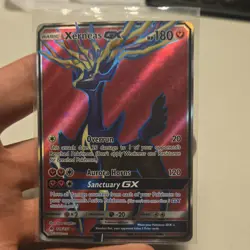 Pokemon Xerneas GX Ultra Rare Full Art Holo SM-Forbidden Light 126/131 180HP - Image 1