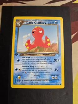 1st Edition Neo Destiny Dark Octillery 62/105 Pokemon Card WOTC Vintage - Image 1